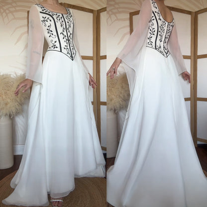 Sincerity ivory long sleeve wedding dress uk 12
