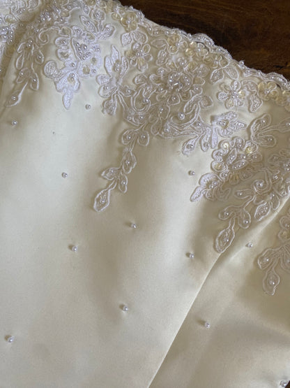Sincerity Bridal ivory a-line wedding dress uk 6-8