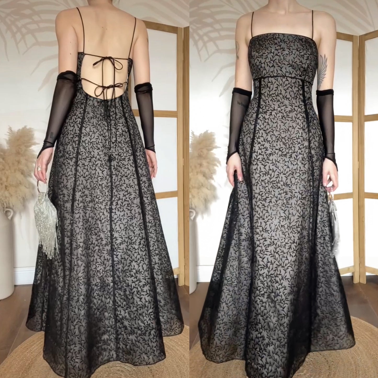 Blondie Nites 90s black prom dress uk 14