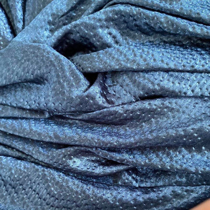 Niki Livas silver/blue textured evening dress UK 10