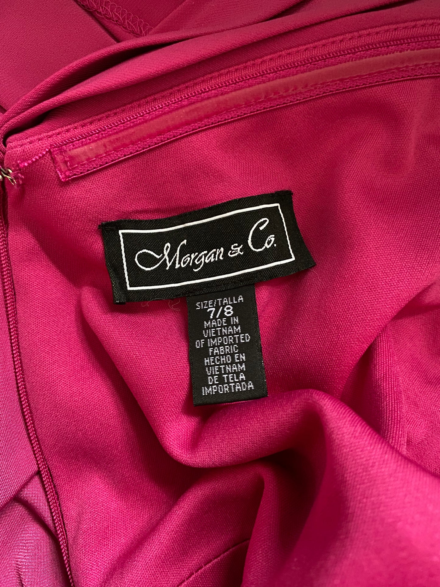 Beautiful fuchsia pink stretch cold shoulder evening dress UK 12