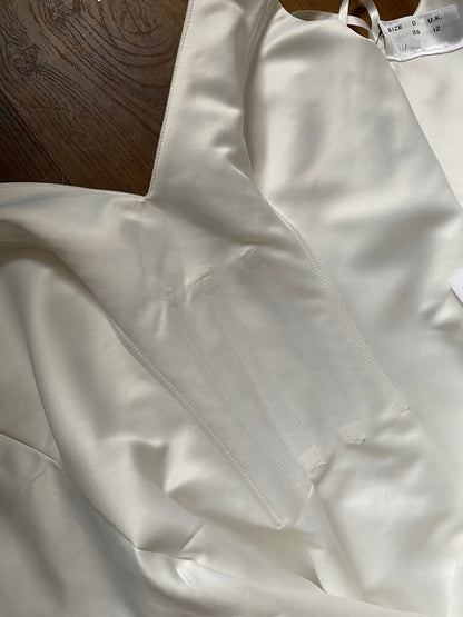 White Ellis fit & flare wedding gown UK 12