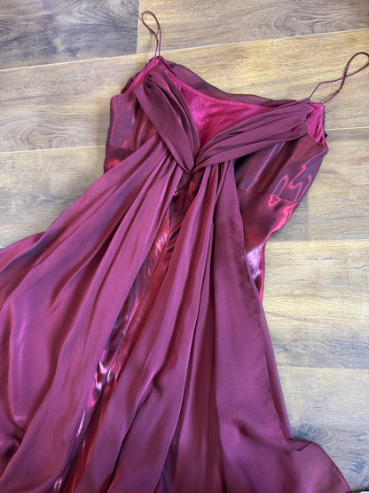 Shimmery red prom dress uk 14