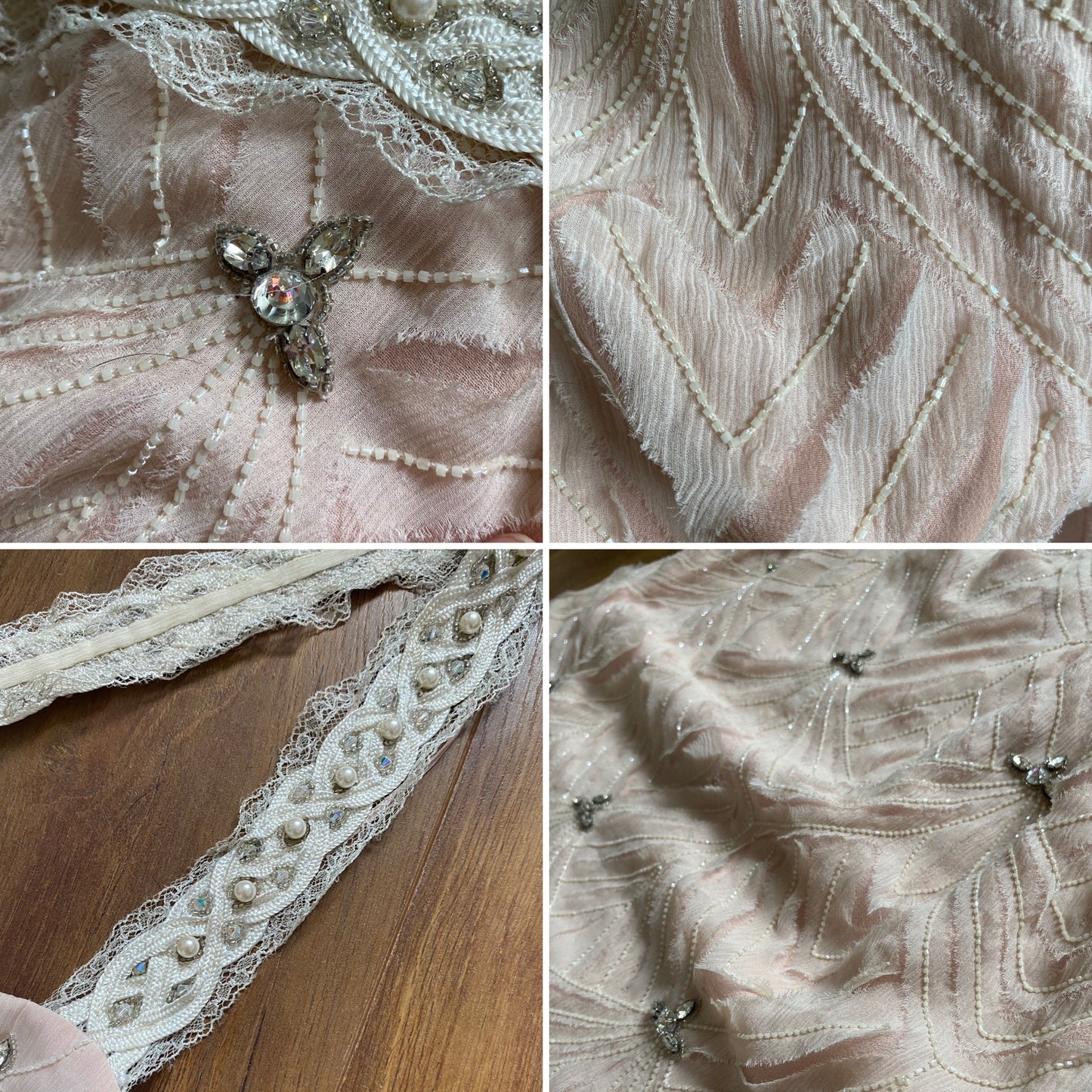 Patric Casey light pink silk evening dress uk 12