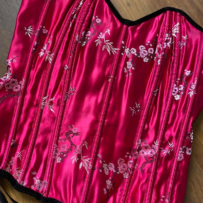 Shirley of Hollywood pink corset UK S