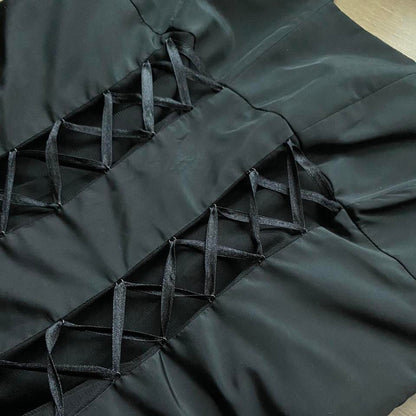 Black John Charles lace fit & flare evening dress UK 10