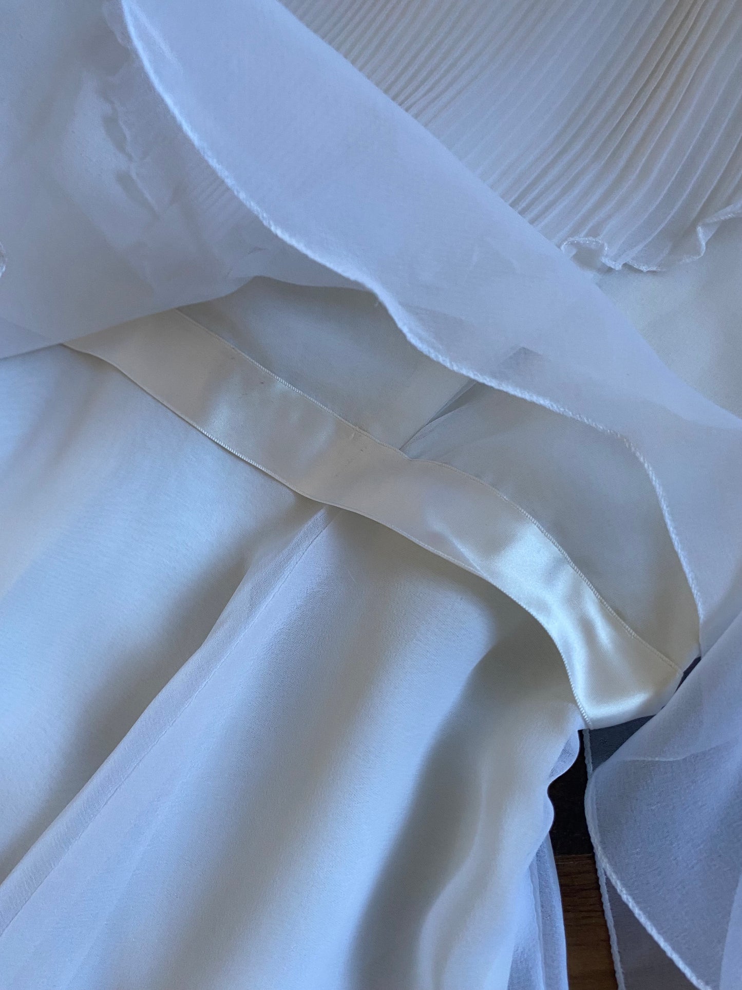 John Charles 70s white floaty wedding dress uk 12