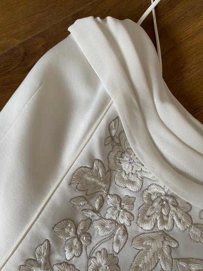 Veromia ivory a-line dreamy wedding dress uk 10-12