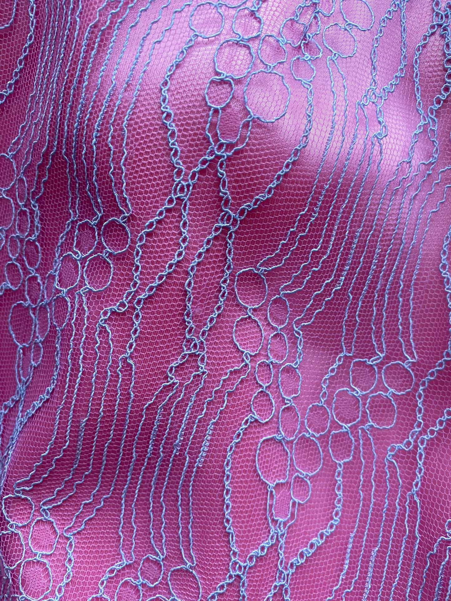 After Six pink lace fitted evening dress UK 12