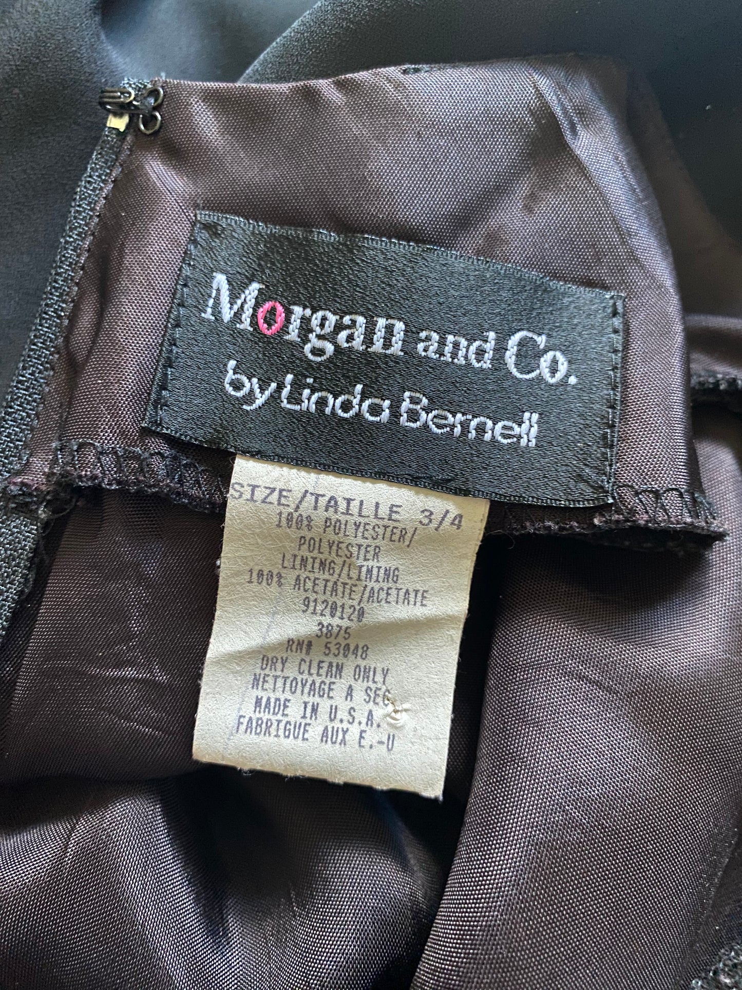 Morgan & Co black evening dress uk 8