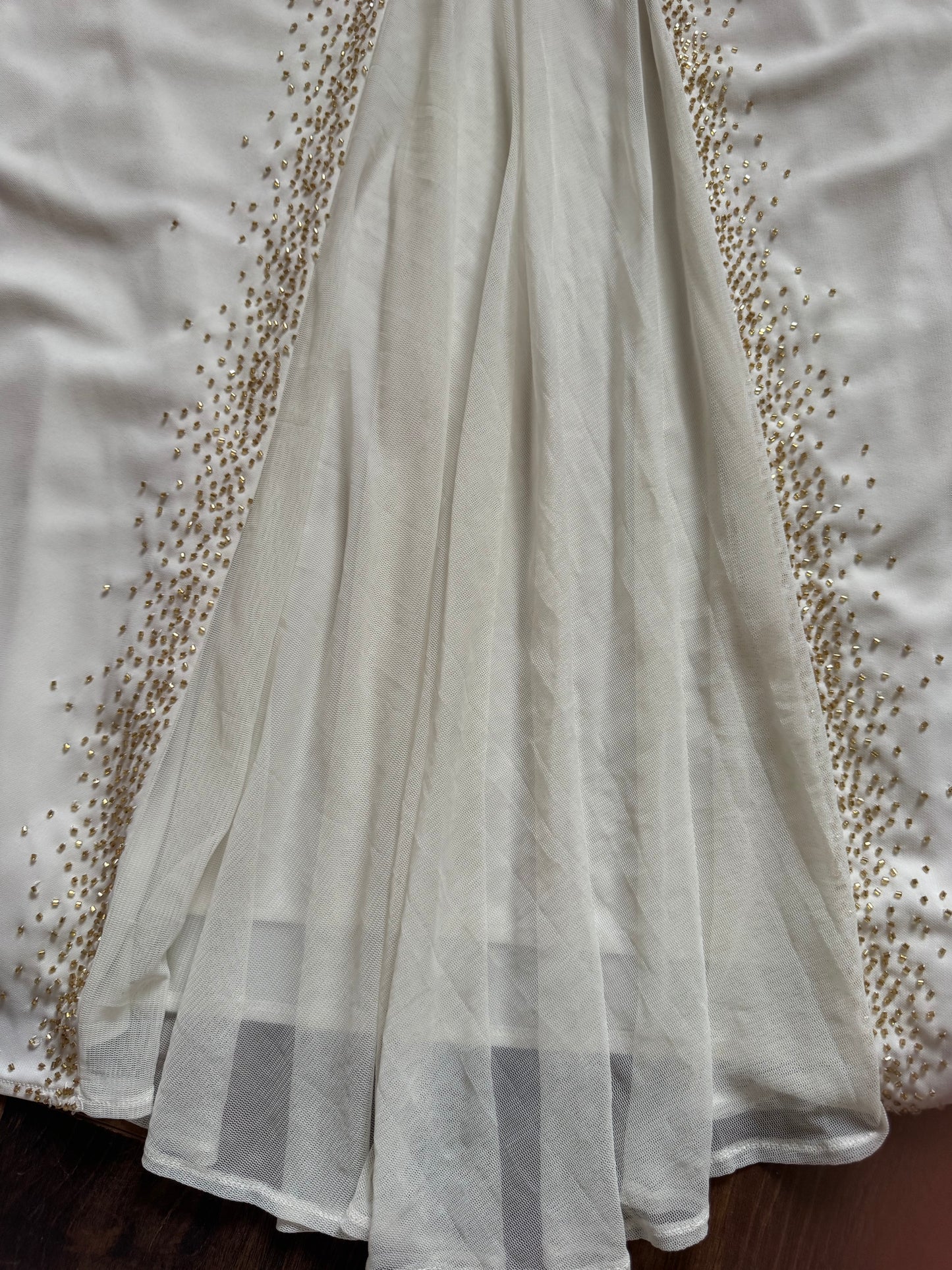 Dave & Johnny beaded wedding or evening dress uk 14
