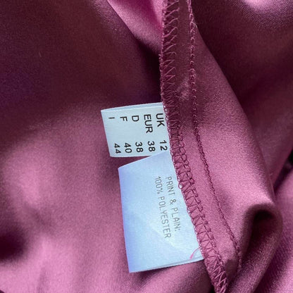 Gina Bacconi purple chiffon dress & shawl UK 12