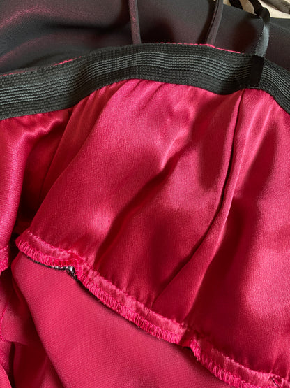 Pink chiffon Bhs halter neck gown UK 12