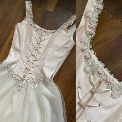Silk blush pink Helen Marina wedding dress uk 10-12