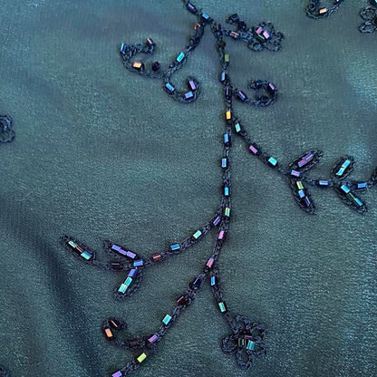 Beaded sapphire evening dress UK 12 & UK 14 available