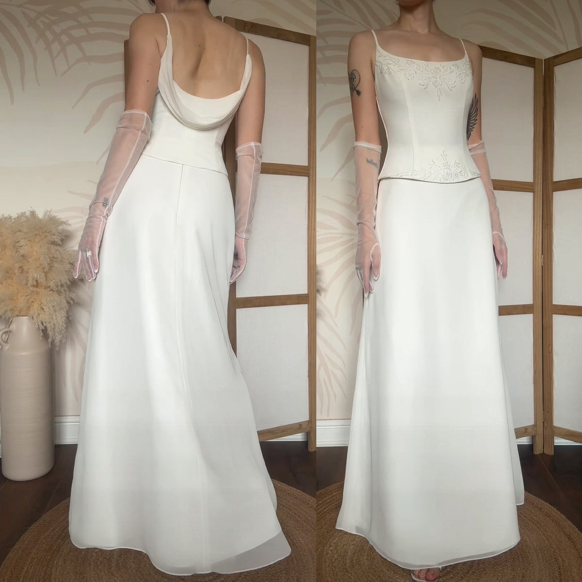 Ivory 2-piece wedding set uk 10
