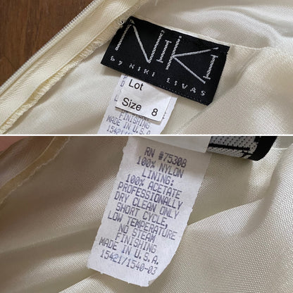 Niki Livas cream tulle summer wedding dress uk 10