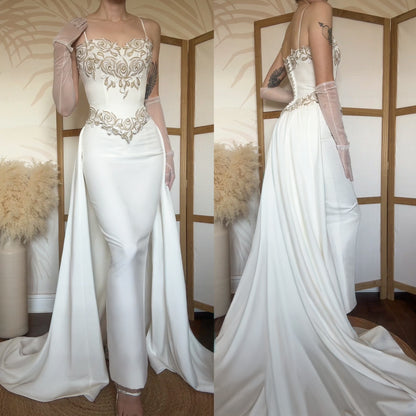 Ivory 3-piece Amanda Wyatt wedding dress set uk 10