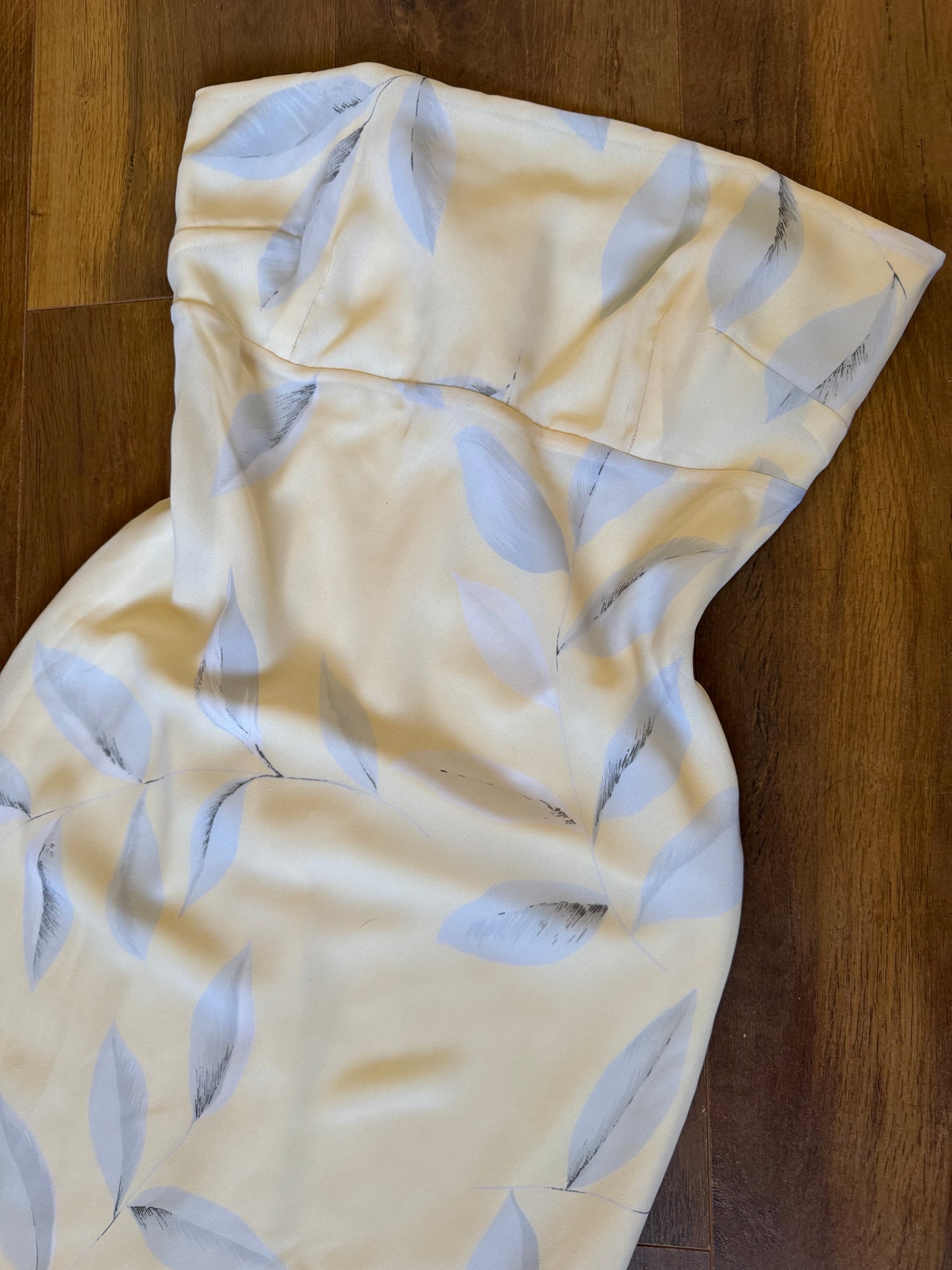 Nick Coleman pale yellow summer dress uk 12