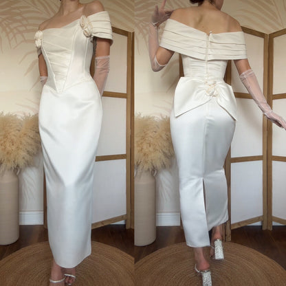 Pronuptia ivory off shoulder wedding dress uk 12