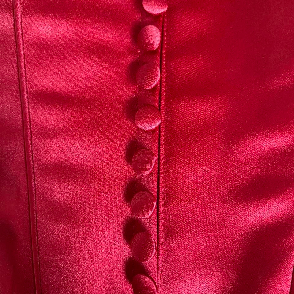 Red Hilary Morgan 2 piece evening set UK 10-12