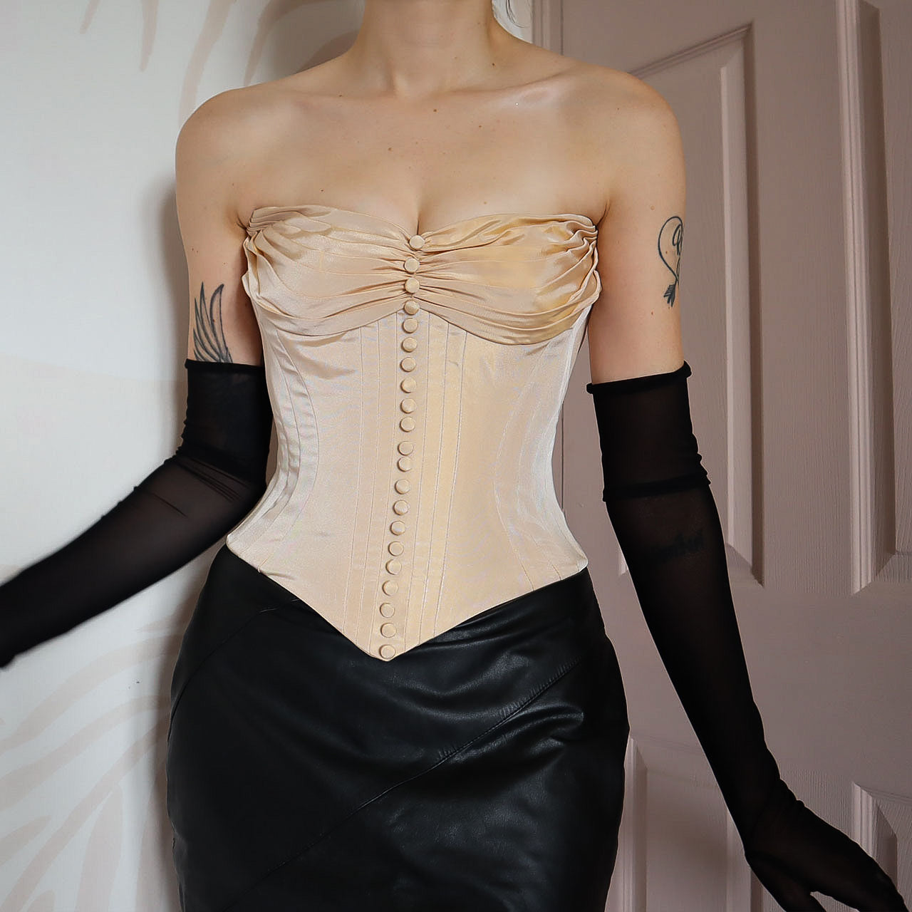 John Charles beige corset UK 8