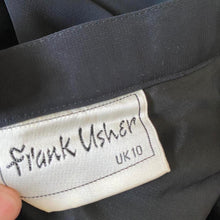 Load image into Gallery viewer, Frank Usher black chiffon skirt UK 8 &amp; UK 10
