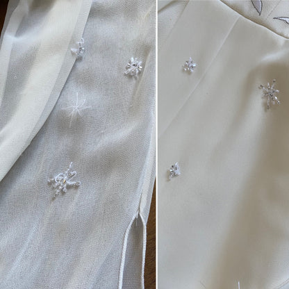 Benjamin Roberts long sleeve ethereal wedding dress uk 12