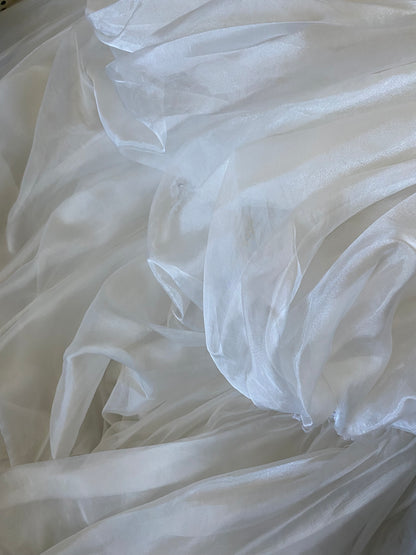 Maggie Sottero white organza wedding dress uk 14