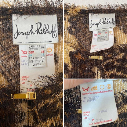 Joseph Ribkoff fluffy 2 piece top & cardigan set uk 12