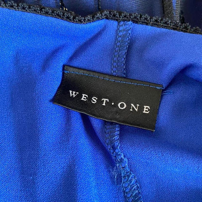West One blue glitter stretch bodycon dress UK 10