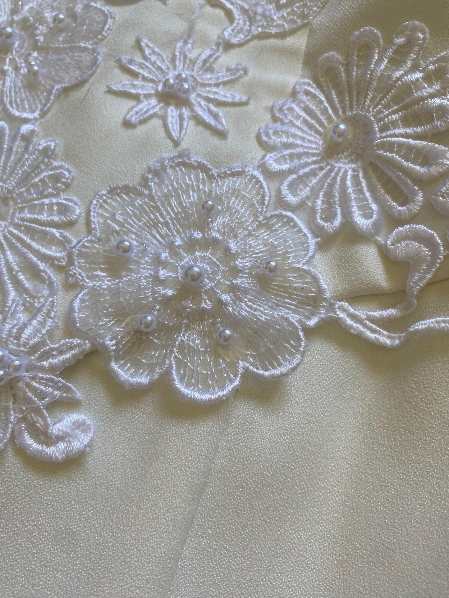 Ivory ethereal long sleeve lace wedding dress uk 10