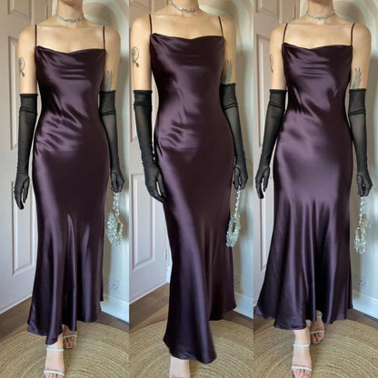 Monsoon maroon silky slip dress UK 8