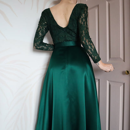 Vintage Dave & Johnny lace a-line dress UK 10