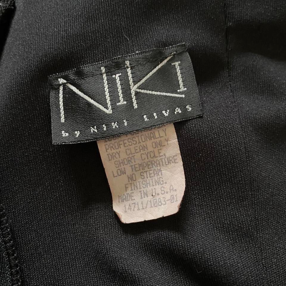 Black corset lace up evening gown UK 10