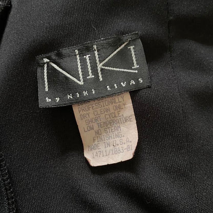 Black corset lace up evening gown UK 10