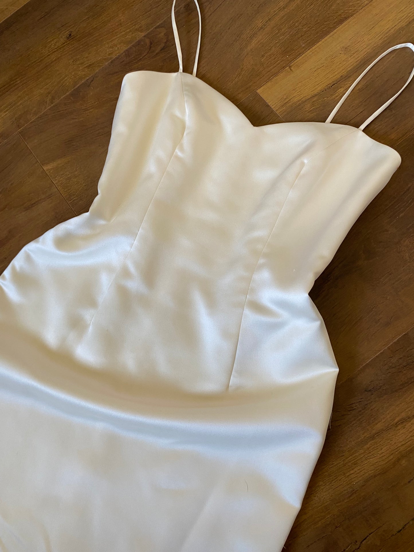 Ellis ivory 2-piece wedding dress & coat set uk 12