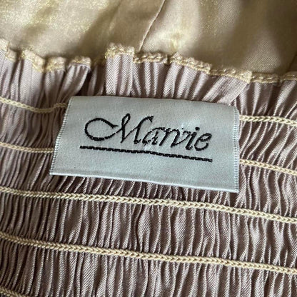 Shimmery gold 3-piece top, skirt & shawl set UK 8-10