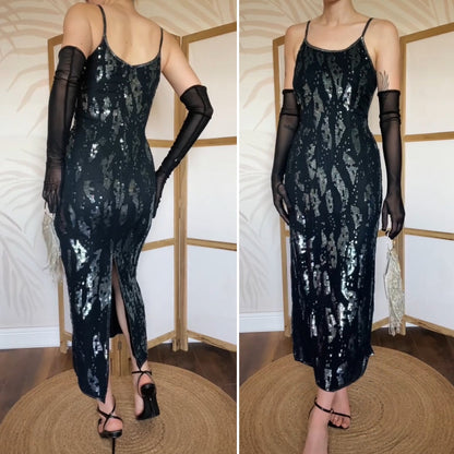 Opera by Richards sequin evening dress uk 8-10 & 10-12