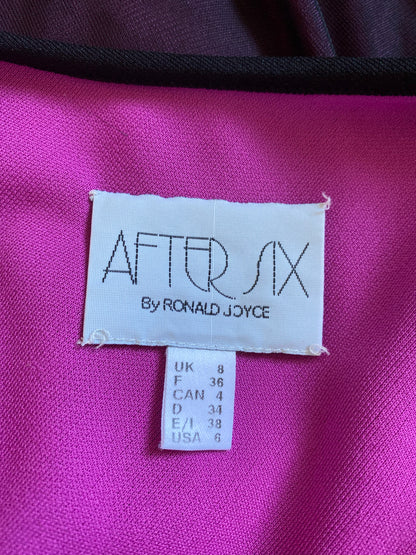 After Six purple stretch evening gown UK 10