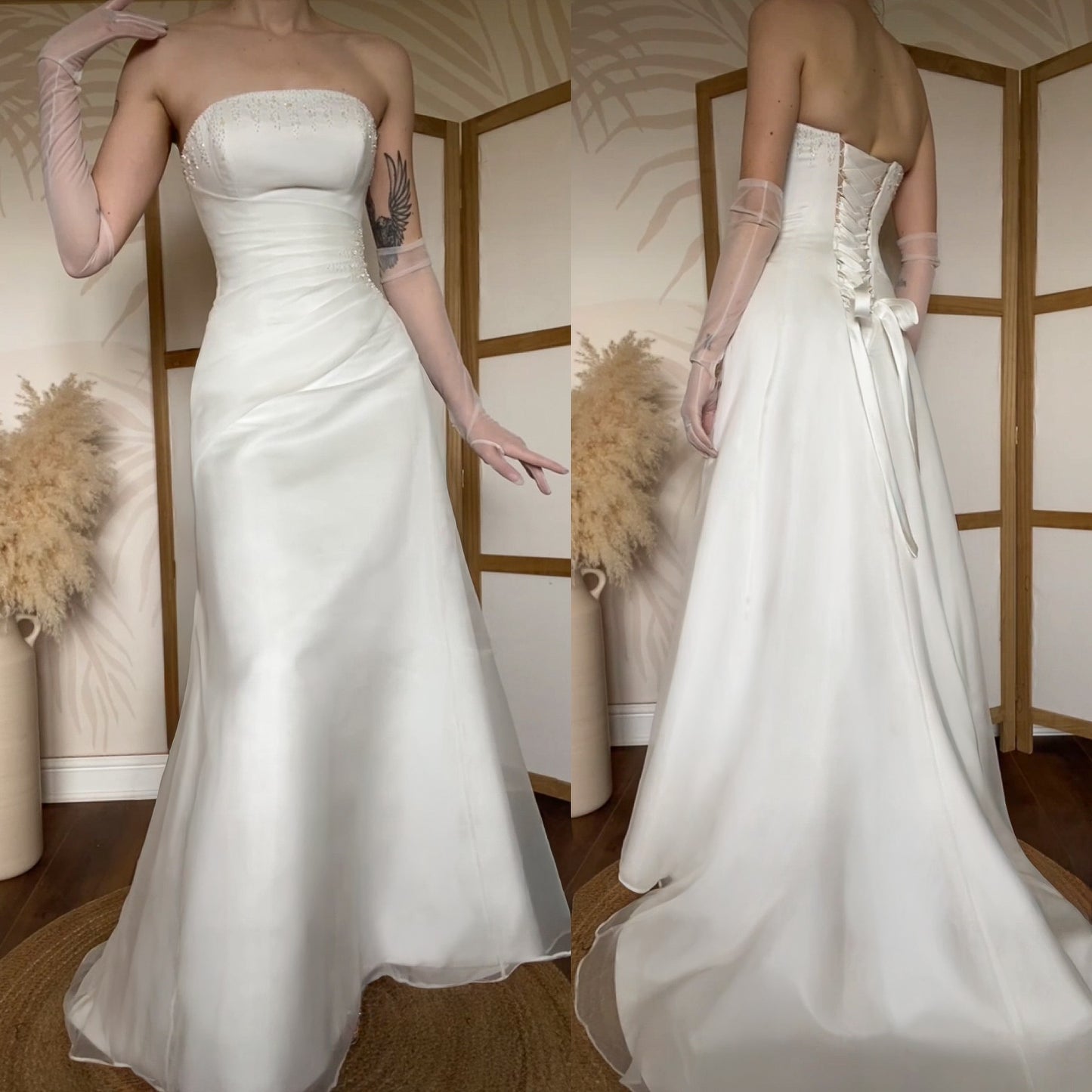 Maggie Sottero strapless wedding dress uk 8