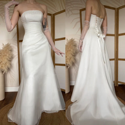 Maggie Sottero strapless wedding dress uk 8