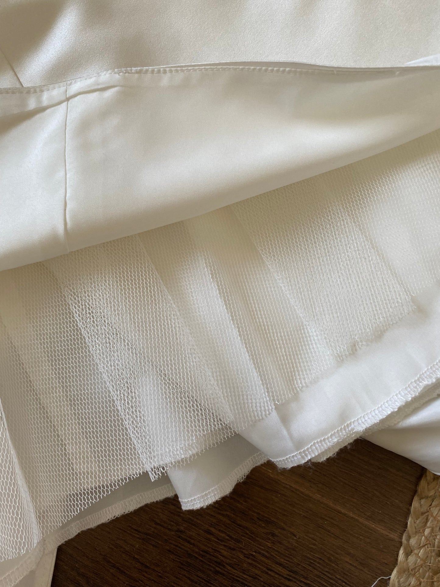 Dreamy off shoulder ivory long sleeve vintage wedding dress uk 12-14