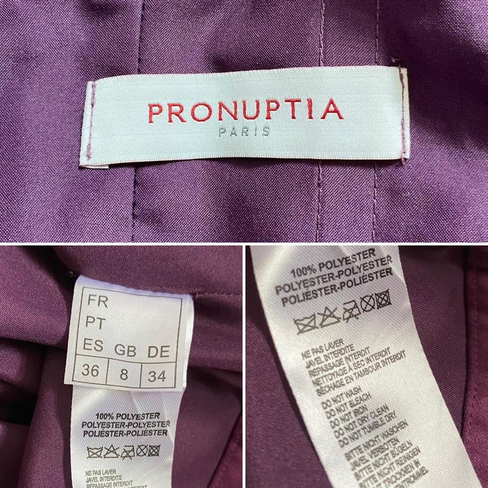 Pronuptia purple 2 piece corset & skirt uk 4-6