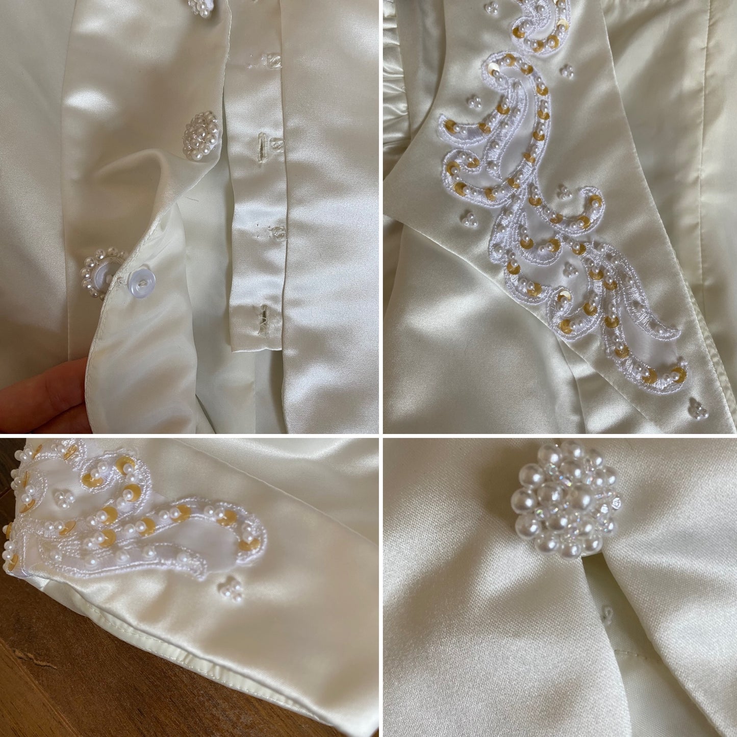 Jean Elizabeth 2-piece wedding dress & jacket set uk 8