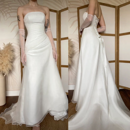 Maggie Sottero strapless wedding dress uk 8