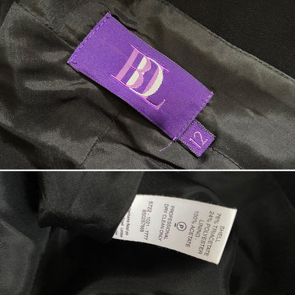 Black halter neck evening dress UK 12