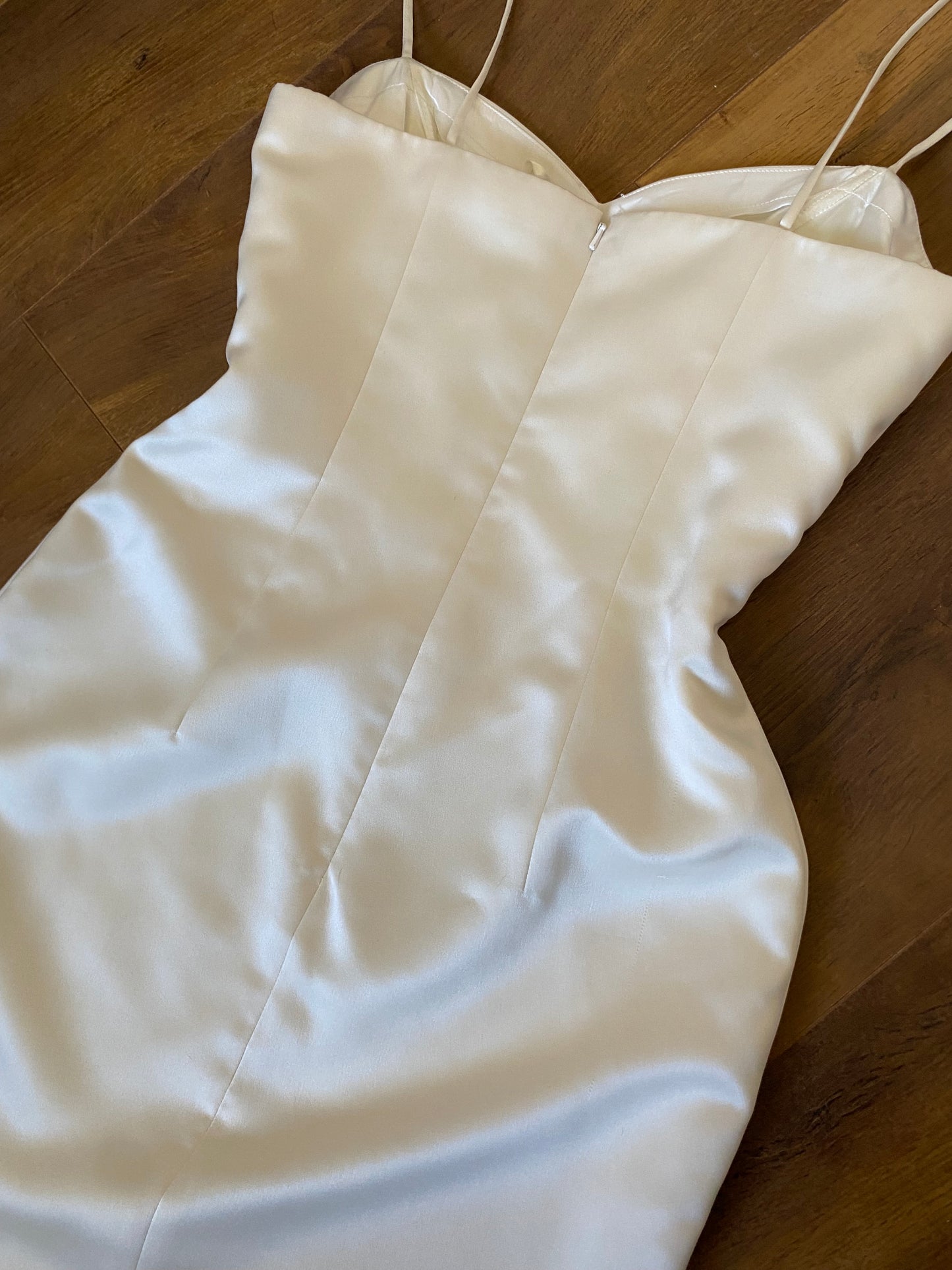 Ellis ivory 2-piece wedding dress & coat set uk 12