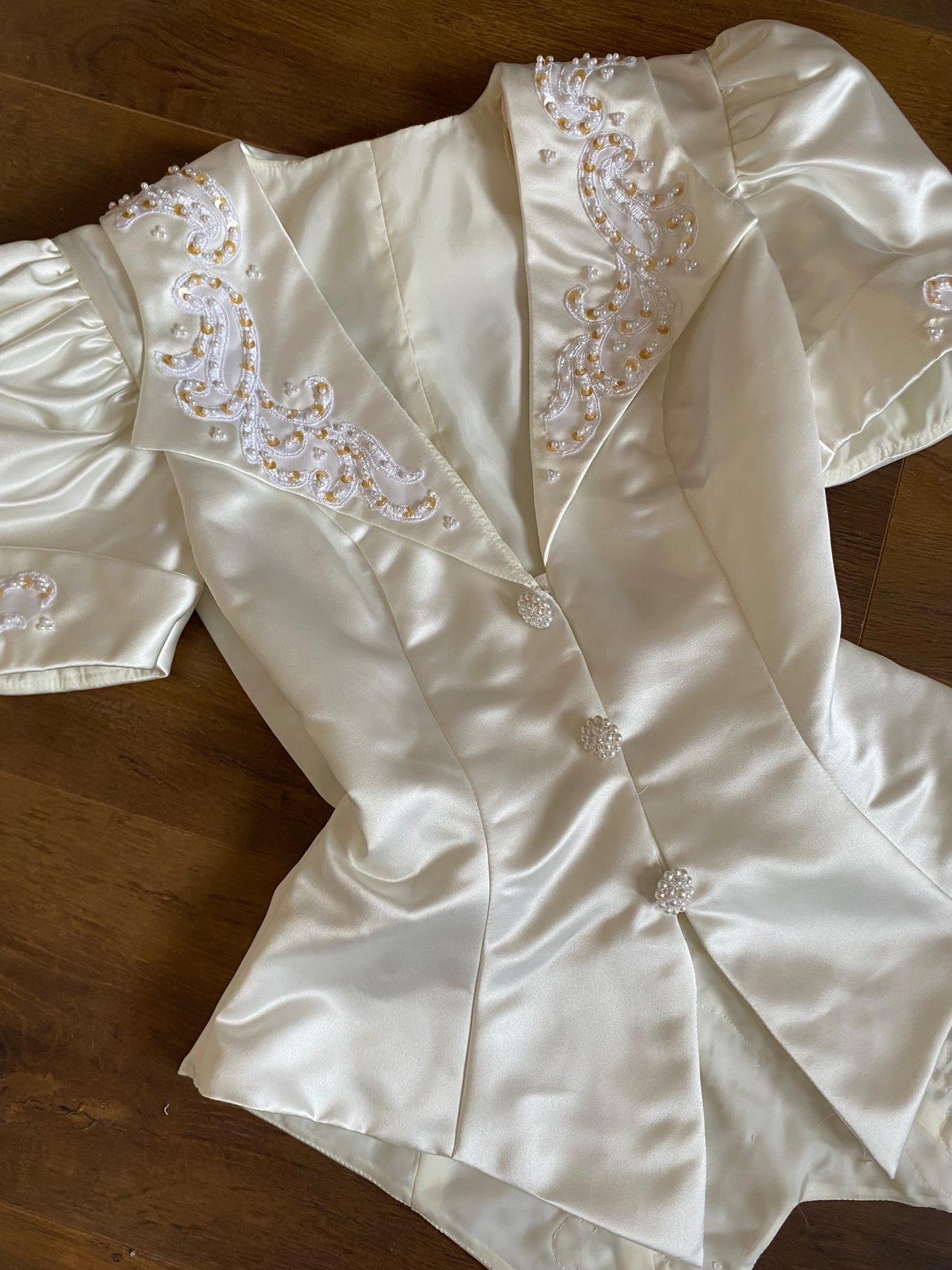 Jean Elizabeth 2-piece wedding dress & jacket set uk 8