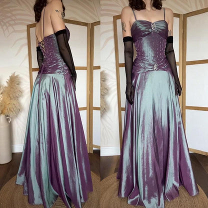 Iridescent Jora beaded/gem prom dress uk 10